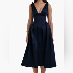 House of CB Navy Midi Dress